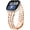 Rose Gold, variant on XIHAMA Metal Strap Compatible With Fitbit Versa 4/Sense2 for Women Men - Adjustable Stainless Steel Wristband Replacement Watch Band