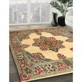 thumbnail image 3 of Ahgly Company Machine Washable Indoor Round Traditional Sienna Brown Area Rugs, 4' Round, 3 of 7