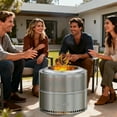thumbnail image 6 of Large Stainless Steel Smokeless Fire Pit Wood Burning Stove Outdoor Camping Patio Picnic, 20inch, 6 of 13