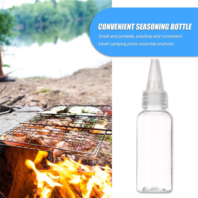 Botellas de especias Caja de botellas de condimentos de especias reutilizables para acampar al aire libre BBQ Picnic Barbacoa FLhrweasw Nuevo