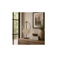 thumbnail image 2 of 10" x 20" White Teak Wood Handmade Tribal Necklace Sculpture with Stand, by DecMode, 2 of 9