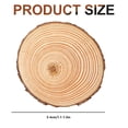 thumbnail image 2 of Natural Wood for Crafts Diy Art Painting, Unfinished Birch Round Log Discs with Visible Tree Rings, Rustic Wall Decor and Ready-To-Use Sanded Wood Canvas for Creative Projects 20 Wood Chips, 2 of 5