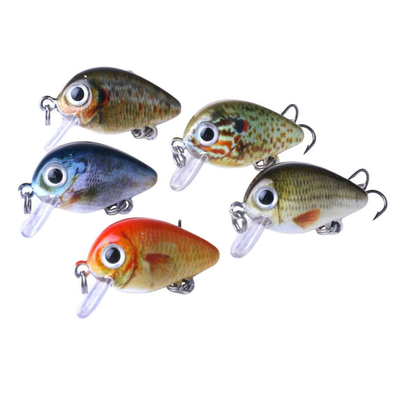 Hemoton 5 PCS/Set Fishing Lure Baits Artificial Baits Salmon Bass