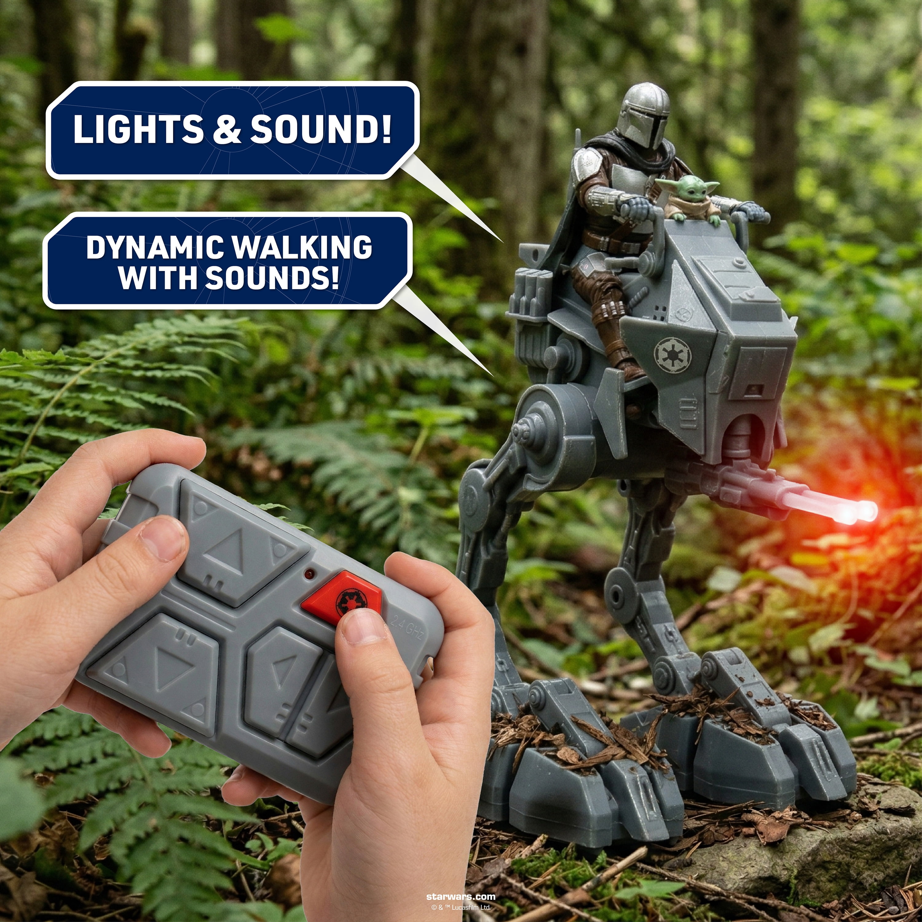 Star Wars Imperial Remnant AT-RT RC Walker with Mandalorian and