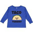 thumbnail image 3 of Inktastic Kawaii Taco Tuesday Boys or Girls Long Sleeve Toddler T-Shirt, 3 of 5