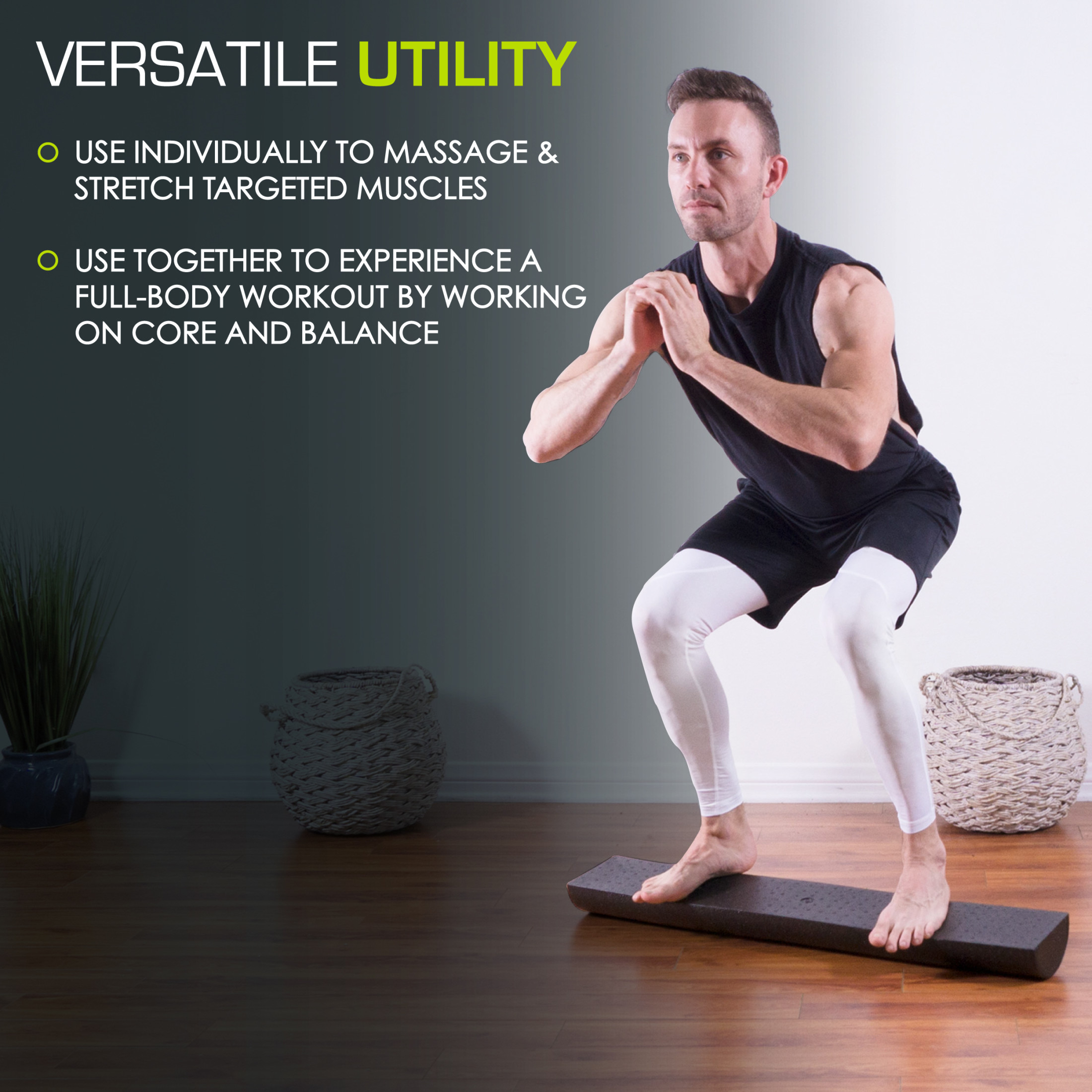 ProsourceFit High Density Half-Round Foam Rollers photo 6