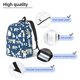 thumbnail image 3 of Disketp cute winter bear print Canvas Backpack Lightweight Travel Daypack Student Rucksack Laptop Backpack-Small, 3 of 5