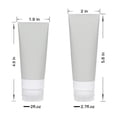 thumbnail image 2 of Set de botellas de viaje bouti1583, portátil, de silicona blanda, 80 ml x3, 60 ml, x3, 2 of 9