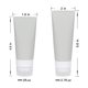 thumbnail image 2 of Set de botellas de viaje bouti1583, portátil, de silicona blanda, 80 ml x3, 60 ml, x3, 2 of 9