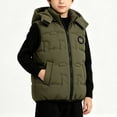thumbnail image 2 of yillto Boys Puffer Vest Jacket Kids' Outerwear Sleeveless Jackets Thick Warm Fall Winter Coats with Pockets, 2 of 7