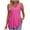 Hot Pink, variant on Staron Women's Peplum Tops Flowy V Neck Sleeveless Casual Blouse Elegant Loose Fit Tank Top, Green L