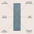 thumbnail image 3 of JONATHAN Y MOROCCAN HYPE 2 x 8 Runner Rug, Bandol Mitre Stripe - Navy/Ivory, MOH211D-28, 3 of 8