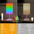 thumbnail image 2 of Smart Table Lamp for Bedroom with RGB Colorful changing APP Control & Music Sync Timer, 2 of 8