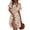 C-Orange Floral, variant on Summer Dresses for Women Short Sleeve V Neck A-Line Midi Dress Boho Beach Floral Print Sundress