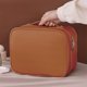 thumbnail image 5 of Bolsa de cosméticos de gran capacidad | Bolsa de almacenamiento multifuncional 3 en 1 por zonas | Poliuretano | Organizador de brochas de maquillaje de mano portátil a prueba de agua | Blanco Rosa, 5 of 5