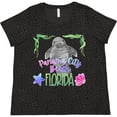 thumbnail image 3 of Inktastic Panama City Beach Florida Cute Swimming Manatee Women's Plus Size T-Shirt, 3 of 5