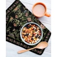 thumbnail image 3 of Black Spring Floral Kitchen Dish Towels for Drying Dishes Set of 2, Elegant Pastoral Flowers Birds Retro Art Waffle Weave Microfiber Hand Tea Bathroom Towels Quick Dry & Absorbent Towel 12x12, 3 of 7