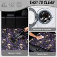 thumbnail image 3 of Yspwyqan Car Trunk Mat, Universal 29" x 39" Cargo Liner, Skull Purple Floral Anti-Slip Easy to Clean Vehicle Interior Accessory, Fits for Sedans, Wagons, Trucks, Road Trip Use, 3 of 7