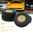 thumbnail image 3 of RC Car Wheels, Professional Durable RC Tires 4pcs High Performance  for RC Car Khaki,Green, 3 of 8
