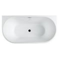 thumbnail image 3 of Bellaterra Home Calabria 59 inch Freestanding Bathtub in Glossy White, 3 of 5