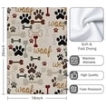 thumbnail image 3 of 2 Pcs Funny Kitchen Towels,Paw Prints and Bones Microfiber Dish Towels,Kitchen Tea Towels,Kitchen Towel Set (18" X 26"), 3 of 3