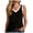 Black, variant on vigerkar Womens V Neck Tank Tops Summer Cute Loose Fit V Back Sleeveless Shirts (White, M)
