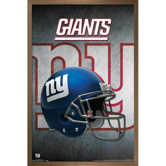 NFL New York Giants - Helmet 16 Wall Poster, 14.725" x 22.375", Framed