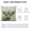 thumbnail image 5 of Creowell Highland Cow Pillow Cover，Multi Size Cow Home Decorative Pillows Cover，Cushion Cover for Couch Sofa Bed (Multi Size), 5 of 5