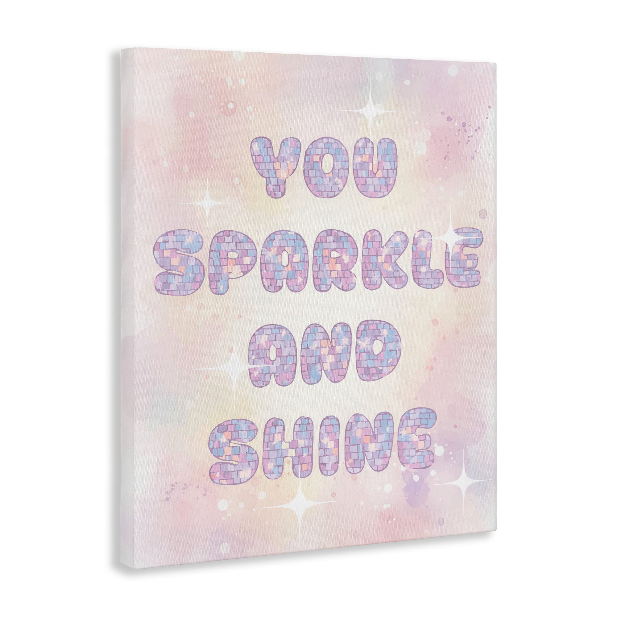Stupell Industries You Sparkle And Shine Pastels Canvas Wall Art, design by Lil' Rue