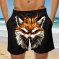 thumbnail image 7 of Hfnxid Big and Tall Men's Athletic Capris Cotton Linen Quick Dry Shorts Drawstring Workout Lounge Trouser Summer Travel Vacation Pants Black S, 7 of 7