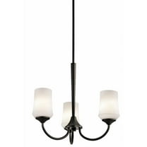 Traditional Farmhouse Three Light Chandelier-Olde Bronze Finish-Incandescent Lamping Type Bailey Street Home 147-Bel-1788432