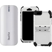 Angle View: Trident Apple iPhone 6 Kraken AMS Series with iBattz Portable Charger, White