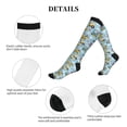 thumbnail image 5 of Lsque Building Truck Pattern Sport Compression Socks for Men & Women 15-20 mmHg Knee High Nurse Pregnant Running Medical and Travel Athletic, 5 of 6