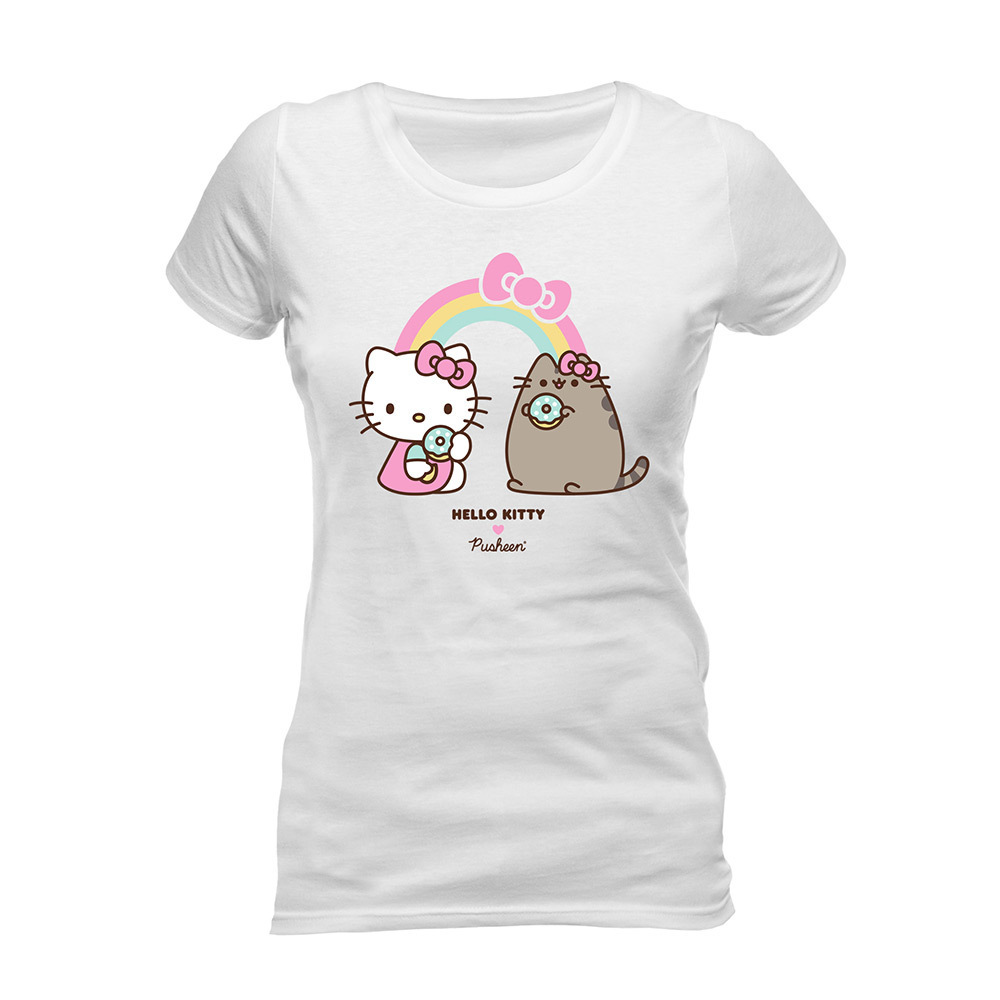 Pusheen Womens Hello Kitty Rainbow 