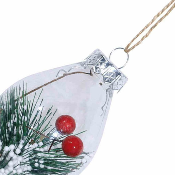 Boules De Boisson De Noël 10 Pièces – 250 Ml – Sphères Transparentes à Remplir – Décoration Arbre & Apéro