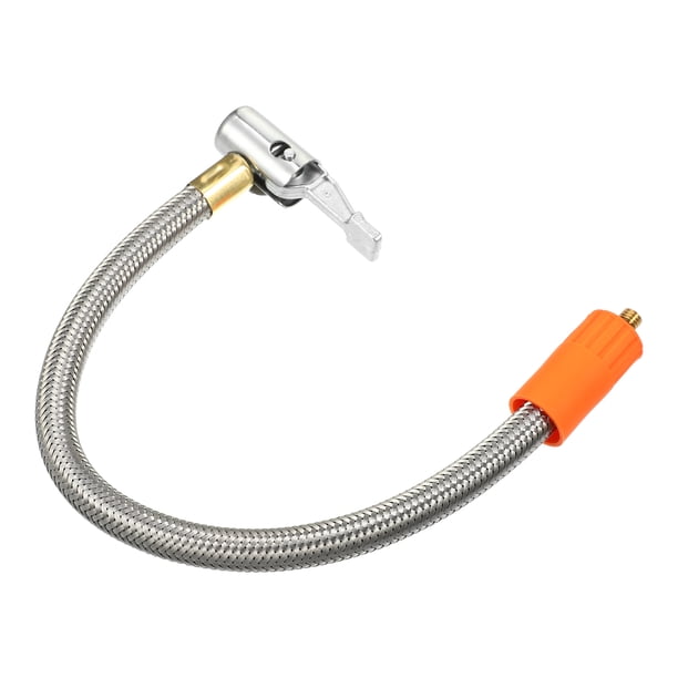 Adaptador de manguera de inflado de neum?ticos Flexible de 11,8 ", mandril de aire de tama?o de rosca M6 con manguera para v?lvula de neum?tico est?ndar, rosca fina sin v?lvula de liberaci?n de aire, 1 Uds. Unique Bargains mandriles para neumáticos de automóviles