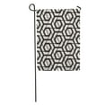 thumbnail image 1 of JSDART Modern Monochrome Trellis Geometric Triangular Grid Simple Graphic Hipster Sacred Garden Flag Decorative Flag House Banner 12x18 inch, 1 of 2