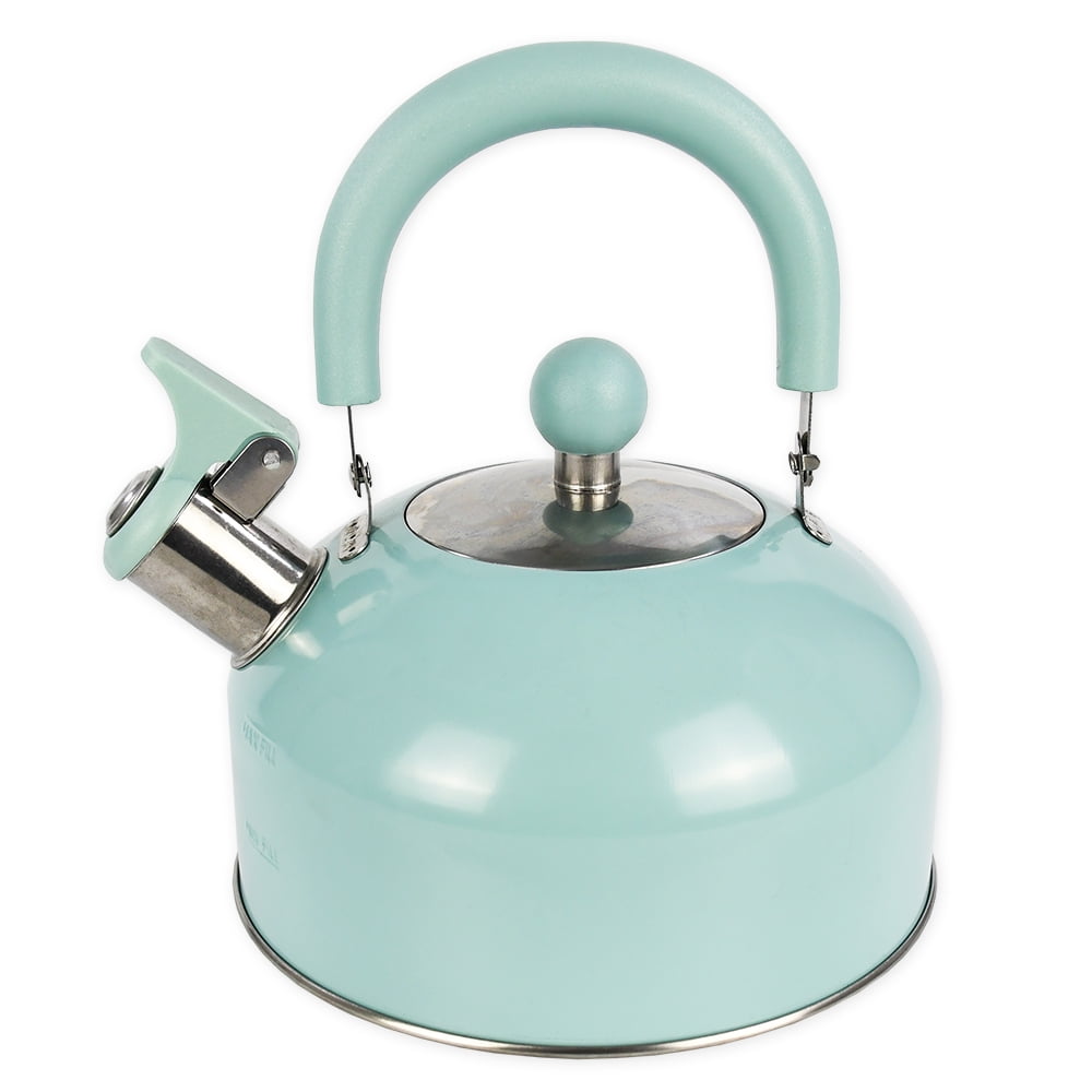 Mainstays 1.8-Liter Whistle Tea Kettle, Stainless Steel 