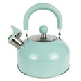 thumbnail image 3 of Mainstays Teal 1.8 Liter Stainless Steel Whistling Tea Kettle, 3 of 7