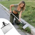 thumbnail image 3 of Tarmeek Long Handle Snow Shovel, Outdoor Garden Cleaning Tool, Stainless Steel Shovel for Weeding, Snow & Ice Removal, Spring Clean Up Floor and Wall Scraper Snow Shovel, 3 of 8