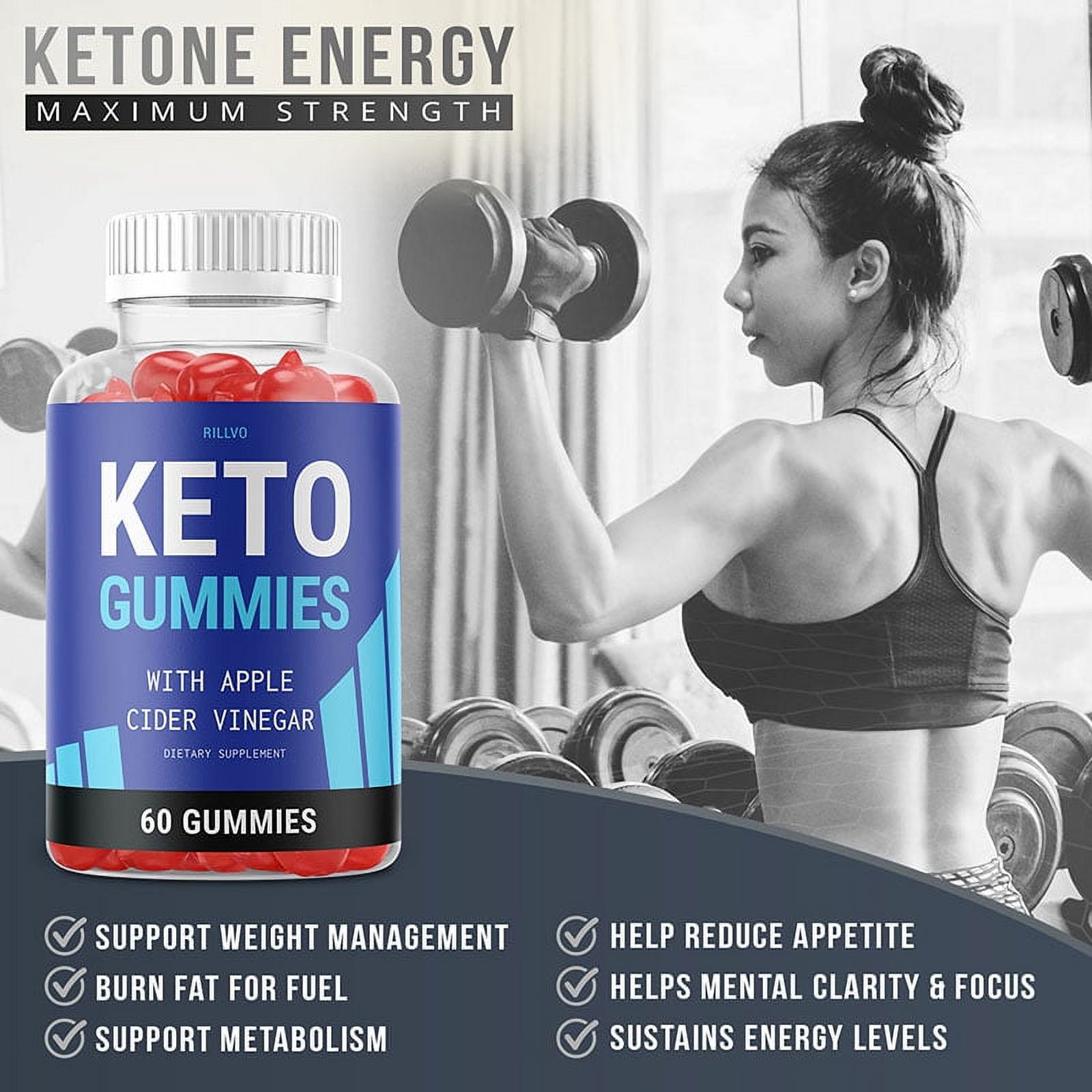 (5 Pack) Kickin Keto Gummies - Kickin Keto ACV Gummy’s - Supplement for Weight Loss - Energy & Focus Boosting Dietary Supplements for Weight Management & Metabolism - 300 Gummies