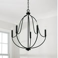 thumbnail image 7 of Capital Lighting 447051AD Madison 5 Light 25" Wide Abstract Chandelier - Brass, 7 of 7