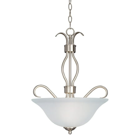 

Maxim 10121Ft Basix 3 Light 17 Wide Mini Chandelier - Nickel