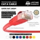 thumbnail image 2 of Piezas de instalación de cables Cat6 con arranque UTP de 1,2 m, color rojo, paquete de 10, 2 of 6