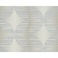 thumbnail image 1 of Hollywood - Graphique Rétro Floral Sentiers Vintage Blanc Rouleau de Papier Peint, 1 of 1