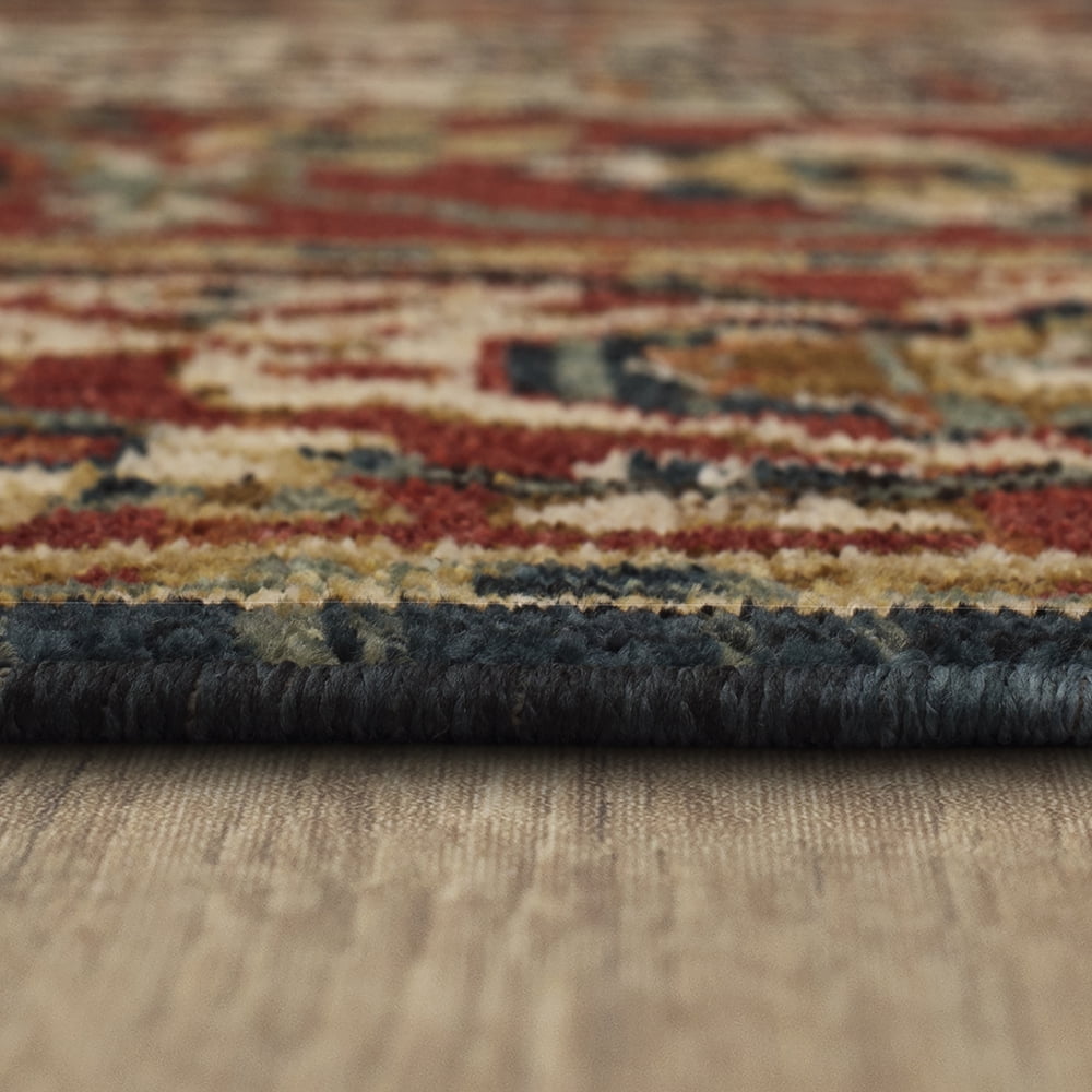 Mohawk Home Borrowdale Woven Ornamental Indoor Runner Rug, Red, 2' 6" x 10'
