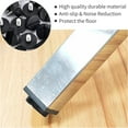 thumbnail image 4 of Black 20PCS 12mmxM6 Thread Adjustable Furniture Levelers Screw in Threaded Galvanized Steel Screw Foot Levelers Screw On Furniture Glide for Table Chair Furniture Legs Black DIY, 4 of 9