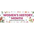 thumbnail image 4 of LUUFILx Women's History Month Banner Floral Backdrop for Events Office Party Decoration Photography Props Background Wall Art Celebration Decor, 4 of 8