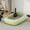 Green, variant on Open Small Cat Litter Box with High Side,Anti-Splashing Kitten Litter Pan,Semi-Enclosed Removable Kitty Cat Toilet with Litter Sifting Scoop for Boxes Easy to Clean No Odor