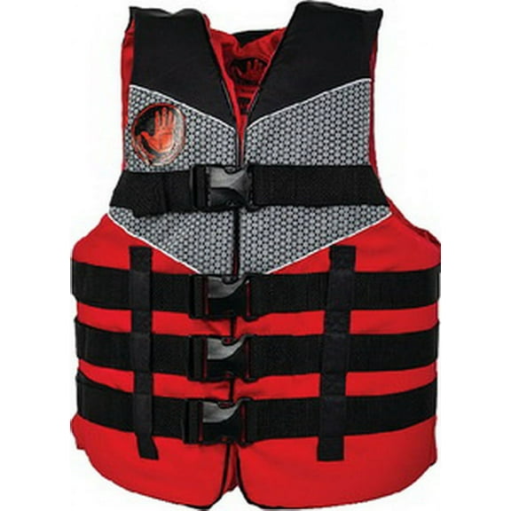 Body Glove 19289REDBLK4X6X Tweedle Nylon PFD, 4XL/6XL, Red, 19289-RED-BLK 4X/6X